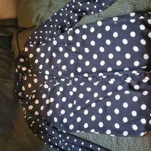 Black poka dot shirt